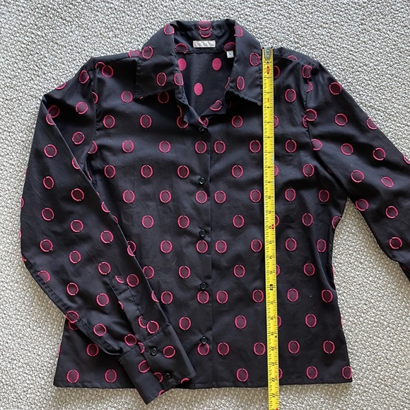 Arthur & Fox Black Button Blouse Top Shirt - Picture 3 of 11